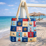 Morski patchwork – torba plażowa