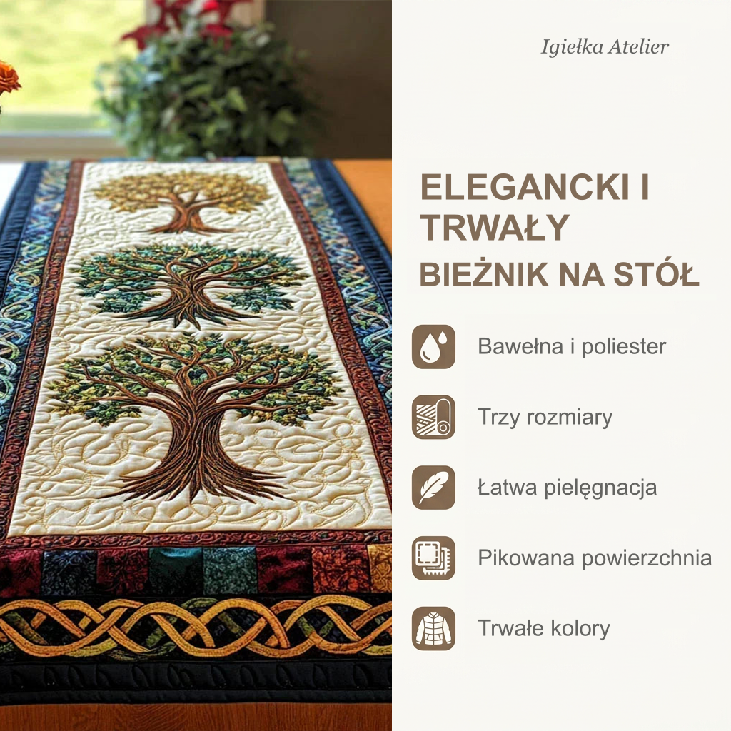 Cechy bieżnika na stół