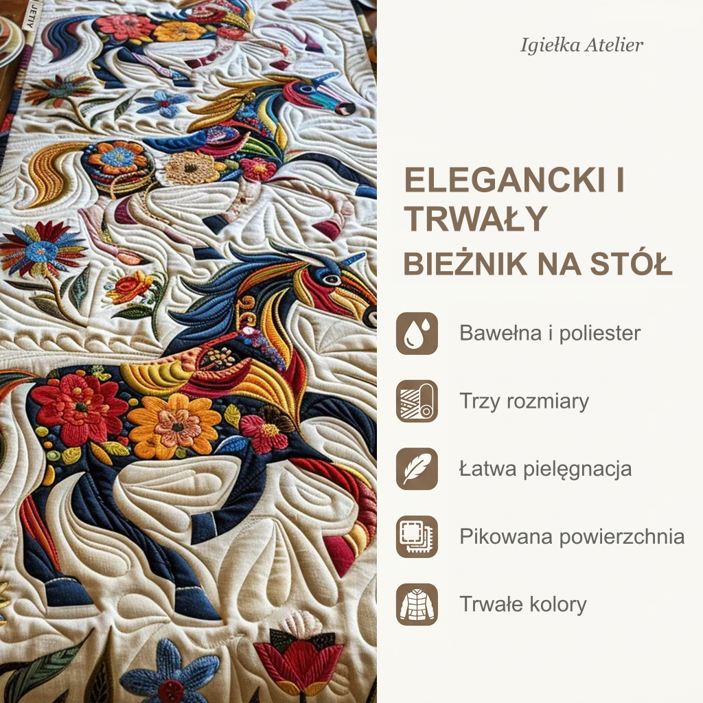 Cechy bieżnika na stół
