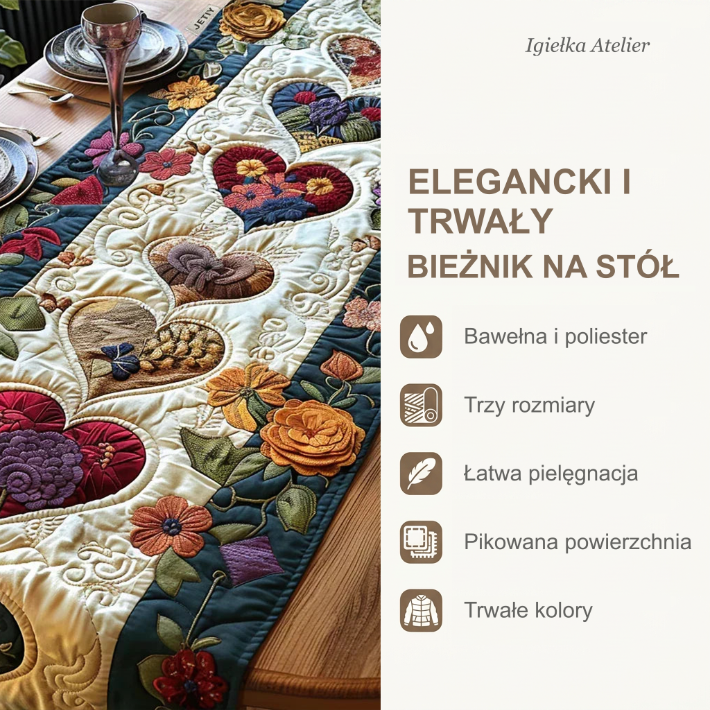 Cechy bieżnika na stół