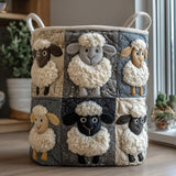 Owczy patchwork – kosz na pranie